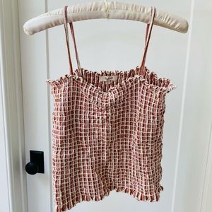 Madewell ruched tank top
